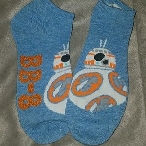 Women's BB-8 ankle socks blue